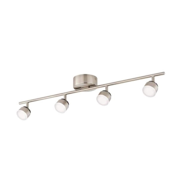 Hampton Bay Burgate 2 Ft. 4-Light Brushed Nickel Integrated LED Fixed Track Lighting Kit