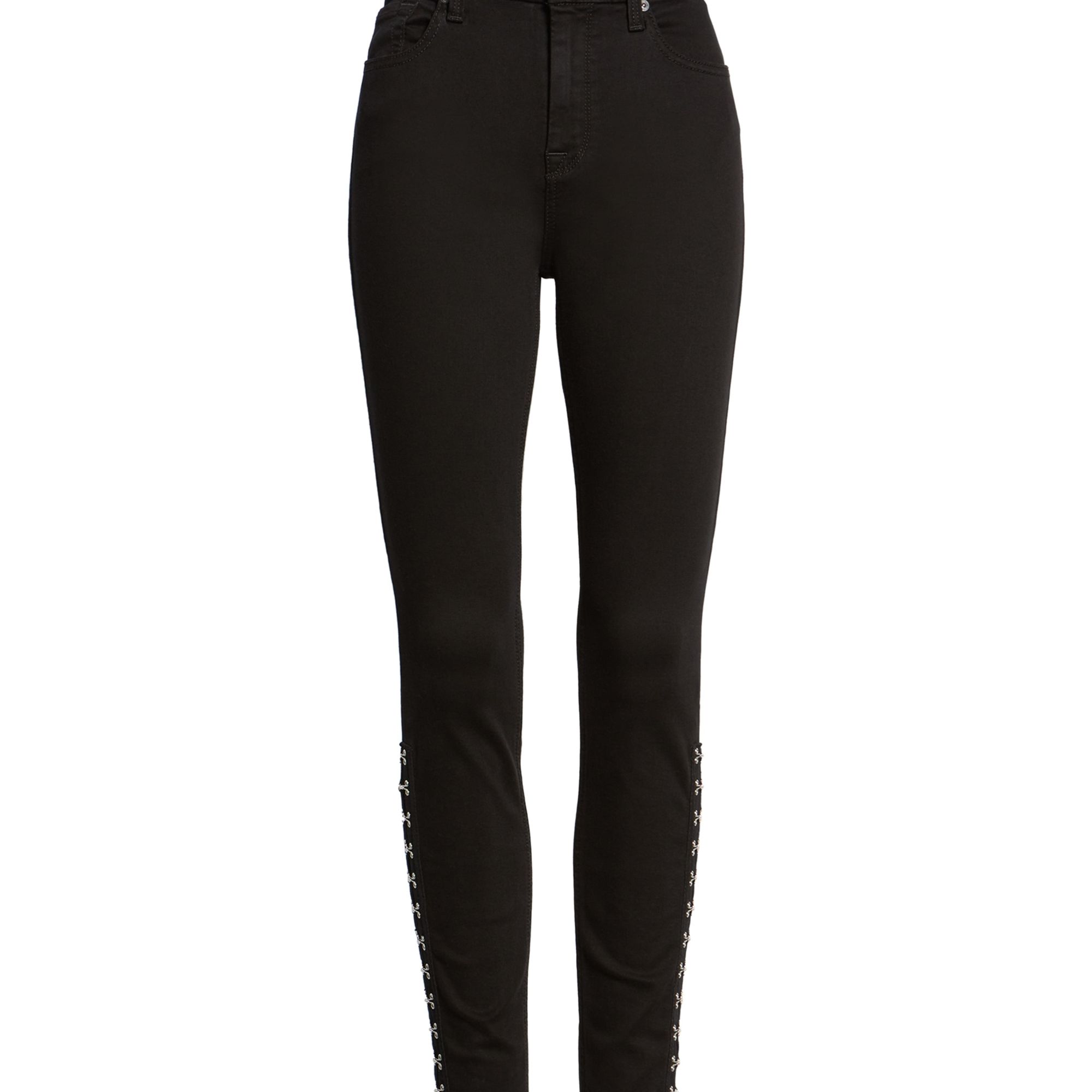7 For All Mankind Women's Gwenevere Super Skinny Jean – Twinkling Nightfall Wash - View #7