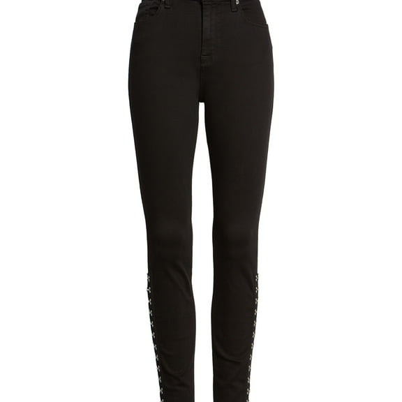 7 For All Mankind Womens Hook Hem Skinny Fit Jeans