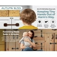 thumbnail image 5 of Autumn Bliss Co Cabinet Locks - Baby Proofing, No Drilling, Easy Install, Adjustable & Reusable, Child Proof, 6 Piece Brown, 5 of 7