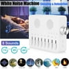 IMAGE White Noise Sleep Machine, 7 Natural Sounds & 1 White Noise, Timer & Memory Function with USB Cable Aid Sounds for Baby Sleeping Yoga Spa Therapy Relax +3 Timers