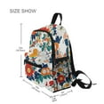 thumbnail image 3 of FORMRS School Backpack with Front Zippered Pocket 12" Student Travel Daypack, Colorful Flowers Pattern, 3 of 6