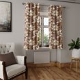 thumbnail image 2 of Ambesonne Grommet Curtain, , 50"x96", Dark Rosewood and Champagne, 2 of 5