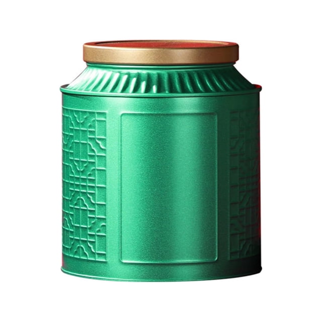 Piwvid Tea Tin Canister with Airtight Lids, for Loose Tea and Mini Tea Storage, Round Tin Canister Tea Cans for Storage Tea Bags, Pantry Organization, Kitchen Decor