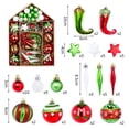 thumbnail image 4 of Fiudx Ofertas Del Día 70 Nuevas Bolas Navideñas En Caja Con Bolas Colgantes Pintadas Con formas, Adornos Para Árboles De Navidad, Bolas De Colores Y Adornos Navideños, 4 of 7