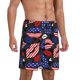 thumbnail image 2 of Fotbe American With Lips Pantalones Cortos de Pijama para Hombre, Ropa de Dormir, Pantalones de Pijama Cortos para Hombre-X-Large, 2 of 6