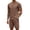 Brown, variant on COOFANDY Men's 2 Pieces Outfits Casual Quarter Zip Polo T Shirt and Shorts Set Athletic Jogging Summer Tracksuit