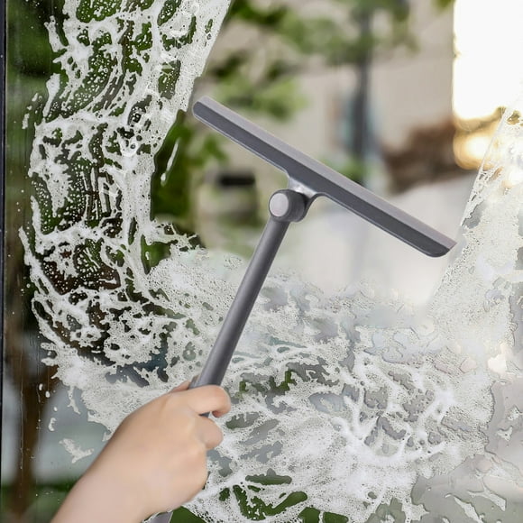 NANDIYNZHI Big Deals Swivel T Shaped Glass Wiper Household Window Cleaner Wipe Glass Artifacts Bathroom Clean Wiper Board Black
