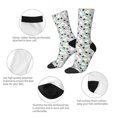 thumbnail image 4 of Honeii Colorful Hat Snowman Print Adult Socks,Crew Socks,Casual Calf Socks,Daily Wear Socks for Men & Women, Perfect for Sports, Casual and Everyday Use, 4 of 6