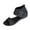 Black, variant on Buckle Strap Wedge Sandals, Women's Suede Chunky Heel High-Top Sandals Elegant Square Open Toe Adjustable Buckle Invisible Height Increasing Block Heel Roman Sandals for Summer Beach Travel, Black 7