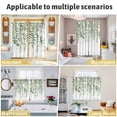 thumbnail image 6 of Sage Green Eucalyptus Leaves Kitchen Curtains 72 Inch Length, Summer Weeping Floral Botanical Grommet Top Bedroom Living Room Curtains, Light Filtering Cafe Curtain Drapes 2 Panels Set 104''x72'', 6 of 9