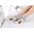 thumbnail image 5 of 5 Pairs Womens Cute Socks, Dog Cat Novelty Animal Socks, Girl Cartoon Cotton Casual Crew Funny Socks Gifts, 5 of 5