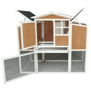Chicken Coop 59 Backyard Wood Hen House 4 Nesting Box & Run