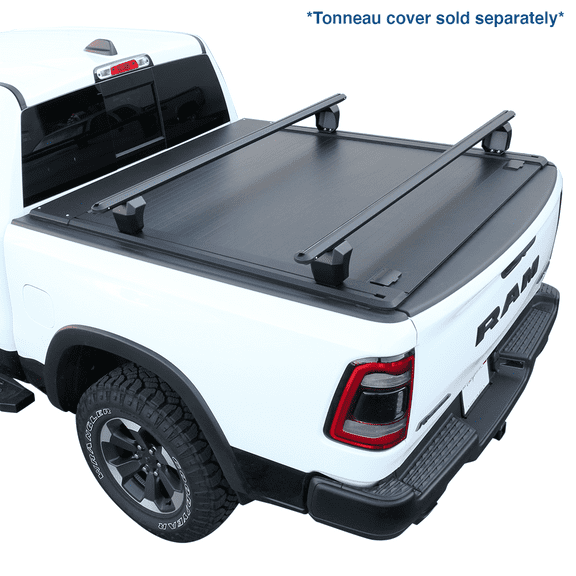 Syneticusa Heavy Duty Adjustable Crossbar Truck Bed Towers Cargo Rack 300 lbs, Aluminum