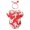 Red, variant on Aunavey Infant Baby Gril Easter Romper Bunny Halter Ruffle One Piece Outfit Clothes Playsuit with Headband