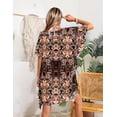 thumbnail image 5 of Ekouaer Women' Swimsuit Coverup Chiffon Floral Bathing Suit Cover Up Ruffled Summer Beachwear Bikini Coverups, 5 of 6