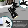 thumbnail image 3 of shiyou-24290-000 Adjustable LED Mini Clip Reading Lamp, Multipurpose Clip Lamp for Office, Dorm, or Bedroom, Smart Home Compatible, LED Bulb Included, 5", Black, 3 of 4