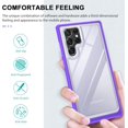 thumbnail image 3 of Case for Samsung Galaxy S22 Ultra, Slim Thin Soft TPU Bumper & Hard PC Transparent Back Shockproof Scratch Resistant Protective Phone Case for Samsung Galaxy S22 Ultra (Purple), 3 of 15