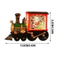 thumbnail image 3 of Yyuenw Christmas Train Snow Globe, Lighted-up Battery Operated Glittering Lantern for Christmas Table Centerpiece Decoration, Christmas Santa Claus Musical Lighted Home Decoration and Gift, 3 of 5