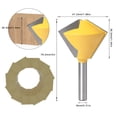 thumbnail image 4 of Polygon Router Bit, 8mm Shank Classic Linear Decorative Polygonal Tenoning Knife Woodworking Milling Jigsaw Knife, Arbor Type Milling Cutters, 4 of 8