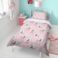 thumbnail image 4 of Doodle Poodle Image Duvet Cover and Pillowcase Set for Single Bedding, Bedroom Accessories for Kids Teens, 4 of 5