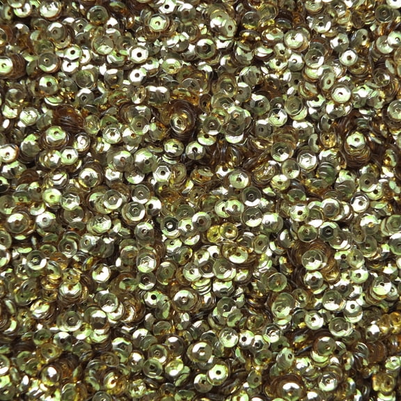 Rich Egyptian Gold Cup Sequins 4mm Shiny Metallic Made in USA