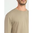 thumbnail image 4 of Athletic Works Men's and Big Men's Cotton Tee with Long Sleeves, Sizes S-3XL, 4 of 5