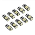 thumbnail image 2 of 10Pcs W5W T10 LED Bulbs 4014 26SMD Car Interior Dome Roof Lamp License Plate Signal Tail Box 12V White Light, 2 of 10
