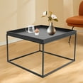 thumbnail image 4 of Modern Black Rectangular Square Coffee Table Elegant End/side Table Display Stand For Home Office, 4 of 19