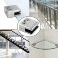 thumbnail image 3 of Winter promotion,16 Pack 304 Stainless Steel Glass Clamps -Square Glass Clamp -Adjustable Flat Glass Clamp for Stair Balustrade -Polished Handrail - (, 3 of 4