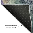 thumbnail image 3 of Addison Rugs Mayfield Washable Contemporary Watercolors Blue Round Rug, 8' x 8', 3 of 5