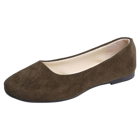KELINFONG Women s Ballet Flat Shoes Slip on Casual Dressy Work Office Shoes Walking Flats