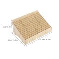 thumbnail image 2 of Raindrops Beige Wooden Cell Phone Holder 48 Grid Desktop Organizer for Office and Classroom, 2 of 6