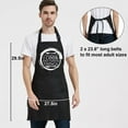 thumbnail image 5 of Cooking Aprons for Women with Pockets, Mens Aprons for Grilling BBQ Grill Chef Kitchen Funny Birthday Gifts for Men Dad Mom Husband Wife Christmas Thanksgiving Fathers Day, 5 of 6