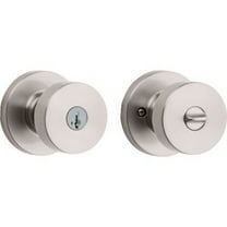 Kwikset Pismo Round Keyed Entry Knob Featuring Smartkey Security™ in SN