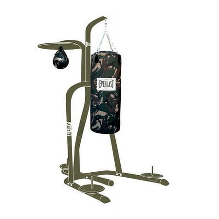 Everlast Camo Leather Heavy Bag