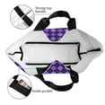 thumbnail image 4 of Fotbe purple argyle Bolsa Tote Estética de Lona con Estampado para Mujer - Bolsa Reutilizable de Hombro Casual para Vacaciones, Compras, Trabajo y Gimnasio, 4 of 8