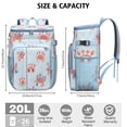 thumbnail image 3 of Cooler Backpack Portable Backpack Coolers for Men & Women,Marine Adorable Crab Lunch Backpack for Office Workers, 3 of 6