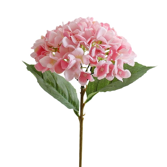 Fake Flower Bouquet Artificial Silk Hydrangea Flowers Bouquets Faux Hydrangea Stems For Home Table Centerpieces Wedding Decor(1 Bouquet),Pink Household Imitation