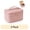 Pink, variant on Makeup Bag for Women, Portable Cosmetic Bag, Large Capacity Travel Makeup Organizer, Cosmetic Brush Case Gifts for Girls with Handle (Pink)