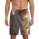 thumbnail image 1 of Balery Golden White Tiger Pantalones cortos de pijama de punto de algodón para hombre con cinturilla y bolsillos-Large, 1 of 6