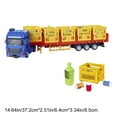 thumbnail image 5 of Large Transport Truck Model, Detachable Cargo Container, Children's Toy, Alloy Semi Truck, Vegetable Fruit And Beverage Transport Vehicle Trailer Toys for Boys, 5 of 5