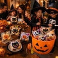 thumbnail image 6 of Beforeyayn Halloween Goodie Bags with Stickers, Clear Cellophane Candy Pouches, Diy Halloween Party Favor Bags for Kids, Non-Woven Treat Sacks for Trick or Treat, 6 of 6