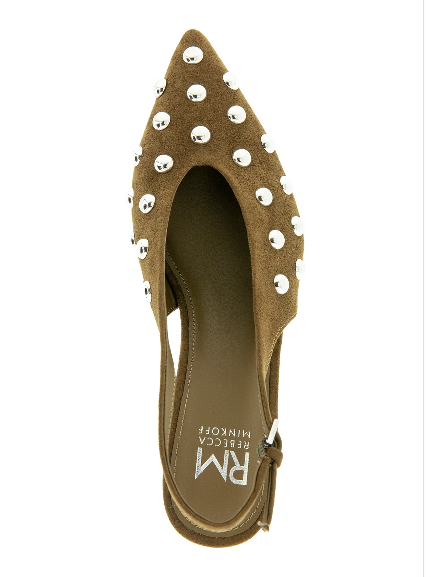 RM by Rebecca Minkoff Women's Leena Studded Pointed Toe Slingback Heel