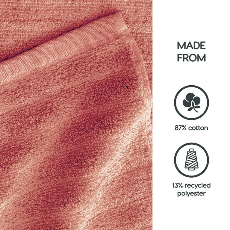 Mainstays Bath Towel, Textured Cotton, Quick-Drying, 54x30 Inches