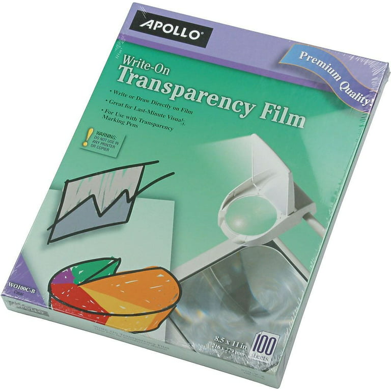 Buy Apollo 4mil Write On Transparency Film 100pk - VWO100C-BE (APO