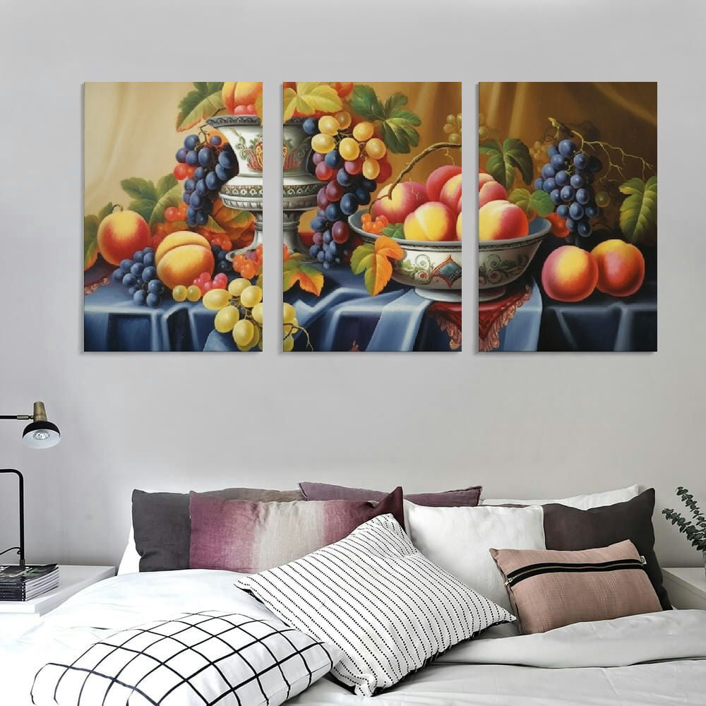 ONETECH JEUXUS 12"x16"x3Pieces Framed Canvas Art Prints