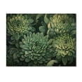 thumbnail image 3 of Designart "Green Mums In Bloom Blossom Abundance" Floral Print on Natural Pine Wood, 3 of 5
