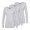 Gris Marne, variante sur Adar sous-Couches pour Femmes, Lot de 3 - T-Shirt de sous-Couche à Manches Longues Confortable