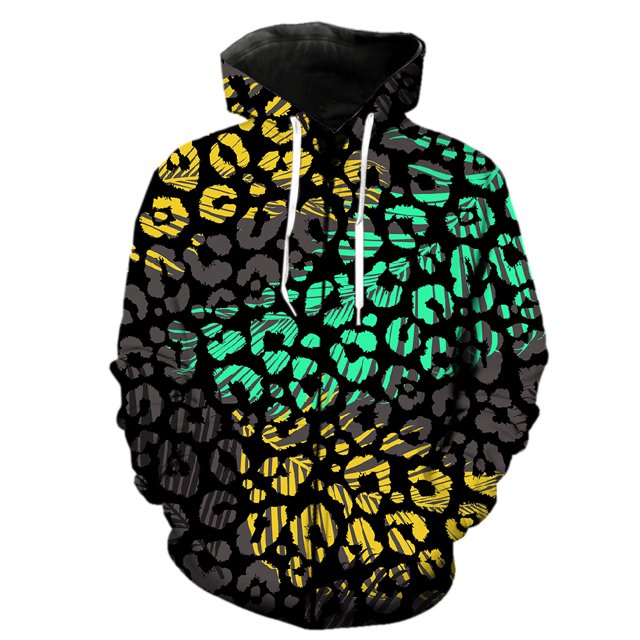 Sudadera con capucha y cremallera con estampado animal abstracto para hombre, estilo casual, para adolescentes, estilo hip hop, divertida, unisex, con capucha, chaquetas y tops geniales.